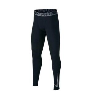 Nike Pro YOUTH  Full Length-Length Training Tights Size Medium Black